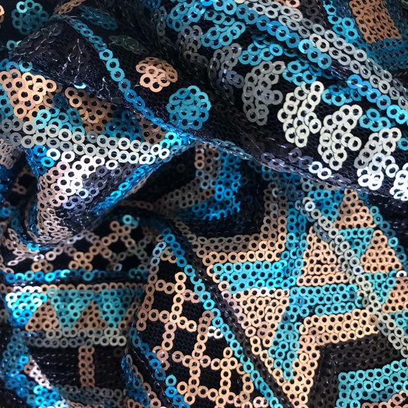 B Sharp Gorgeous Black Strapless sequined Dress - Picture 5 of 5